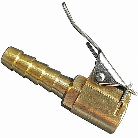 ST10163-113C Bico inflador tipo prendedor 1/4'' com retenção
