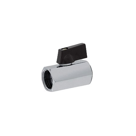 ST10108-14 Mini registro esfera fêmea X fêmea Rosca G 1/4" BSP reforçada em latão passagem reduzida