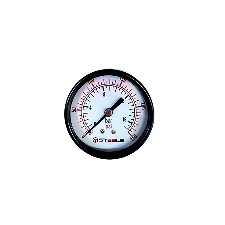 ST10003-14N Manômetro saída traseira 52MM 1/4" NPT 250 PSI