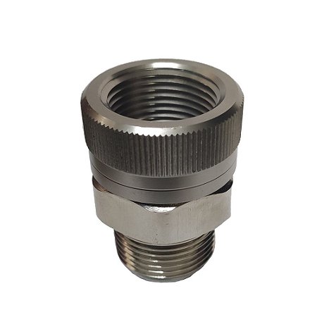 ST10196-34 União giratória reta 3/4'' com saída MACHO fixa