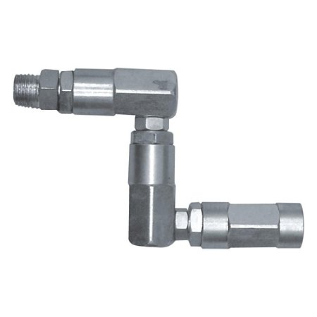 ST10256 Conexão giratória Z para Graxa 1/8"NPT(M) X 1/4" NPT (F)