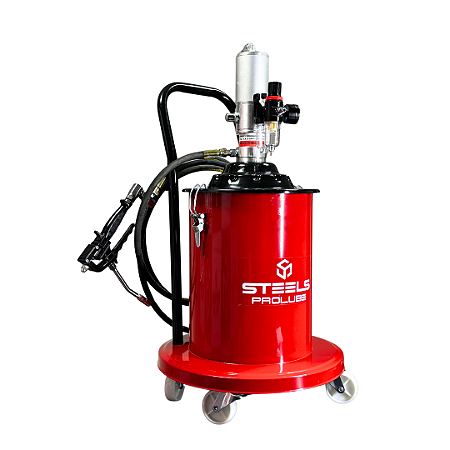 ST10325-20  Kit propulsora de graxa 50:1 capacidade 20kg completo com acessórios - Steels