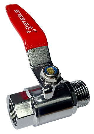 ST10388-12 Válvula esfera macho x fêmea rosca