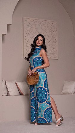 Vestido Longo Mandalas
