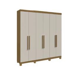 ROUPEIRO 38357 / 06 PORTAS FREIJO/OFF WHITE