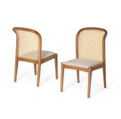 CADEIRA TON.PRETO/ PALHA LEVE 01 PRETA TEC.1015 A