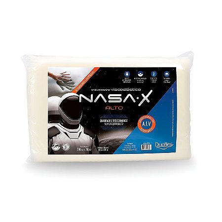 Travesseiro 50X70x13 Viscoelástico Naxa X Alto Duoflex