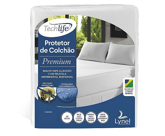 Protetor Colchão Queen Impermeável Laminado Malha Lynel