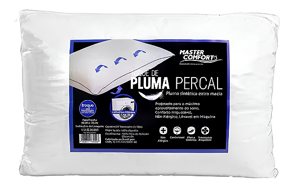 Travesseiro 50X70 Pluma Percal Master Comfort