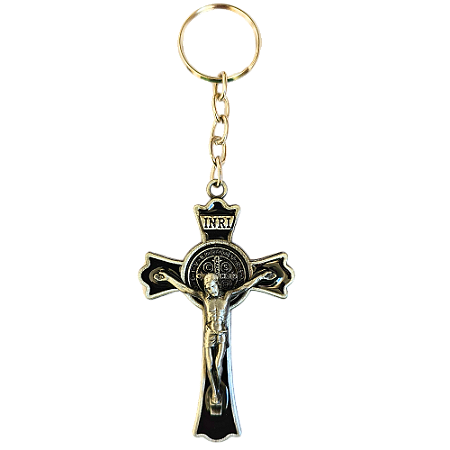 Chaveiro da Cruz de São Bento em Metal
