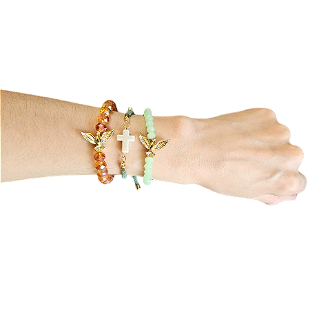 Kit Pulseiras Femininas Espírito Santo de Deus