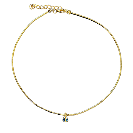Colar de Nossa Senhora Aparecida Dourado (com pingente)