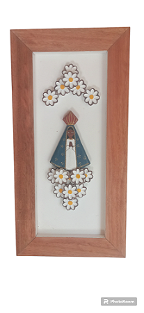 Quadro nossa senhora Aparecida branco
