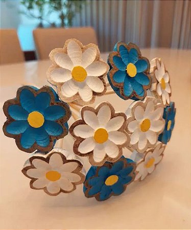 Buquê branco e azul