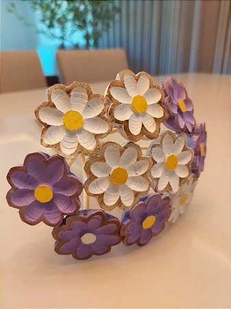 Buquê branco e lilás