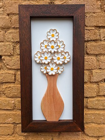 Quadro de rosas rústico