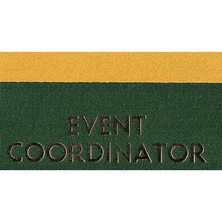 Tarja de Função Coordenador de Eventos