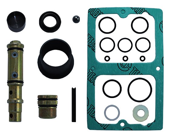 KIT REPARO BOMBA COM VÁLVULA 3 VIAS E COM BUJÃO ROSCA FINA