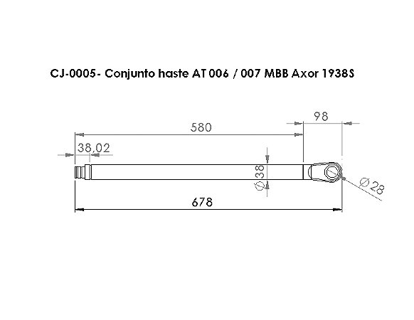 CONJUNTO HASTE AT 006 007 MBB AXOR S 1938