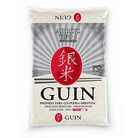 Arroz Japonês grão curto T1 Guin 5kg