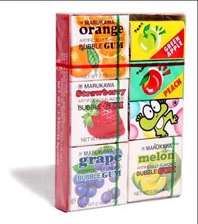 Chiclete Sortidos Marukawa Bubble Gum - 7 Unidades