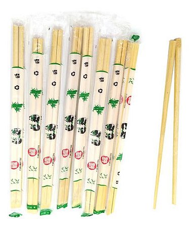 Hashi De Bambu Quadrado Waribashi Panda Fukumatsu -100 Pares