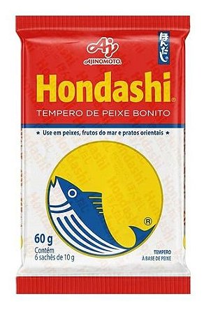 Hondashi 60g Tempero `peixe Bonito 6 Saches 10g Ajinomoto