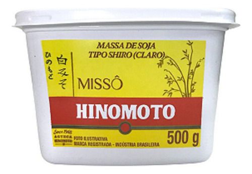 Massa De Soja Missô Shiro Claro Hinomoto 500g