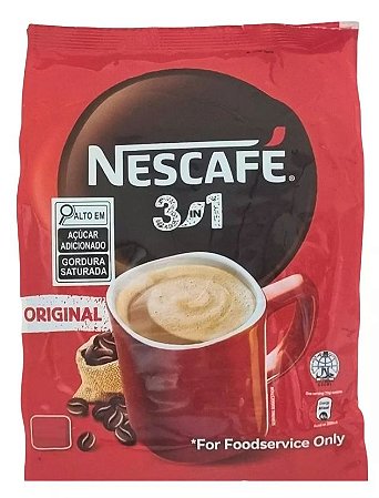 Cafe Nescafé Solúvel Blend 3 em 1 - 47 Saches Com 19g Cada (893g)