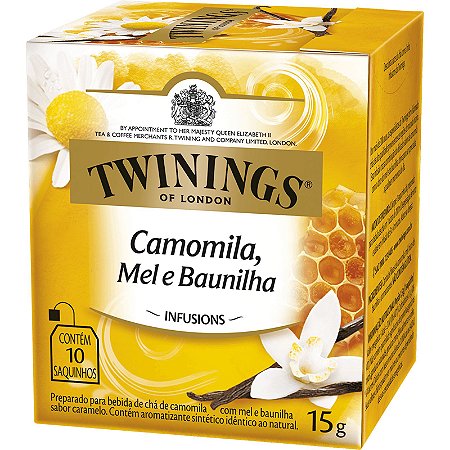 Cha Twinings 15G DP com 10 saches Camomila Mel Baunilha