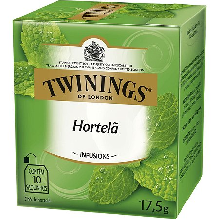Cha Twinings 17,5G DP com 10 saches Hortela