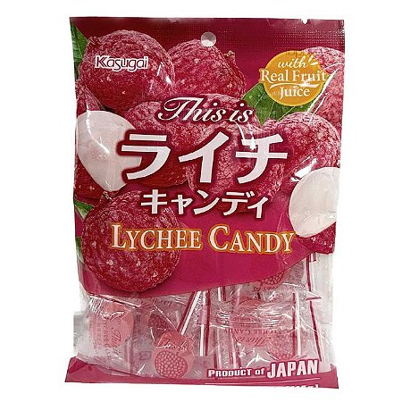Bala de Lichia Candy Japonesa Kasugai 115g