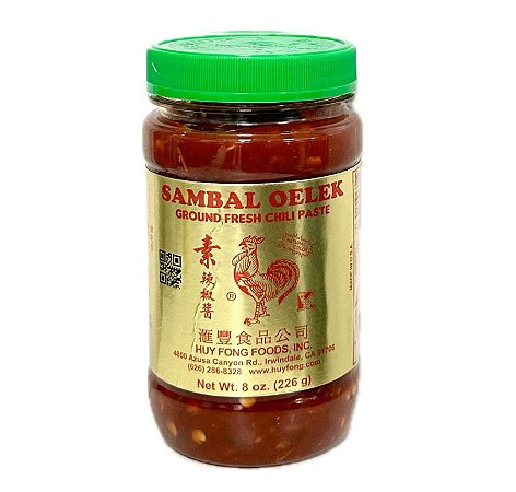 Molho de Pimenta Sambal Oelek Fresh Chili Huy Fong Galo 226G