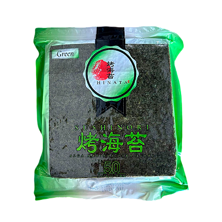 Alga Marinha Nori Green Hinata PCT 50 fls 140g