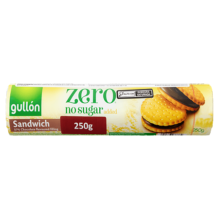 Biscoito Espanhol Gullón Zero Sandwich Choco 250g