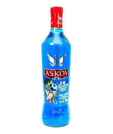 Vodka Askov Remix Sabor Blueberry Garrafa 900ml