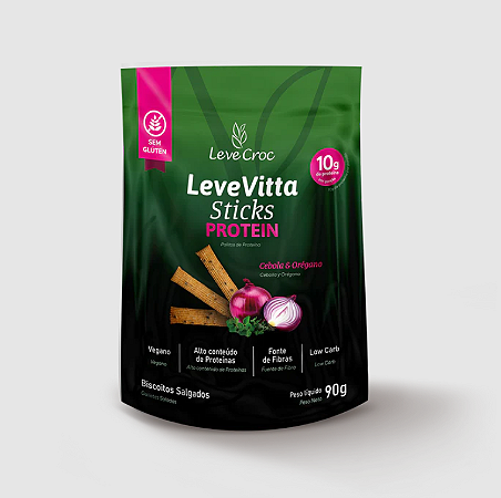 LeveVitta Protein Sticks Cebola e Orégano Leve Croc 90G