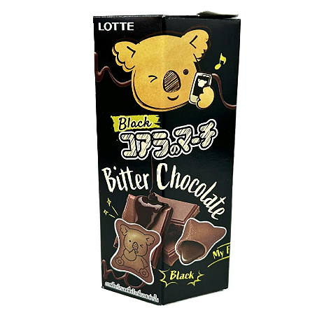 Biscoito Koala Coala Lotte Recheio Chocolate Amargo 33g