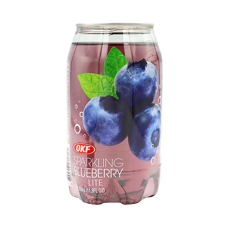 Bebida Refrigerante Coreano OKF Sabor Bluebery 350ml