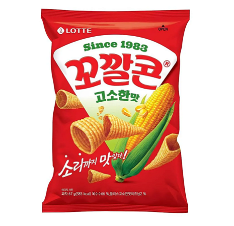 Salgadinho de Milho Crocante Lotte 67g