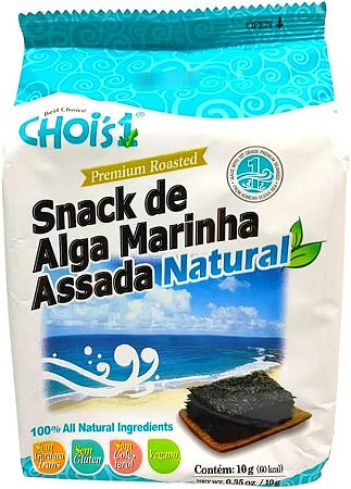 Snack de Alga Marinha Chois Assada Natural 10g