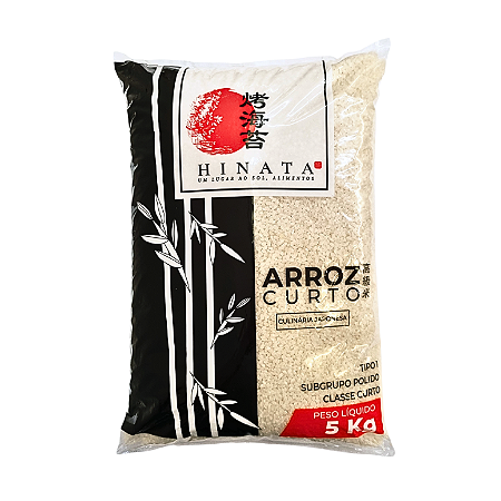 Arroz Japonês Hinata Grão Curto T1 5kg