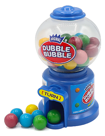 Gumball Dispenser Chiclete Dubble Bubble Kids Mania (Cor Sortida)