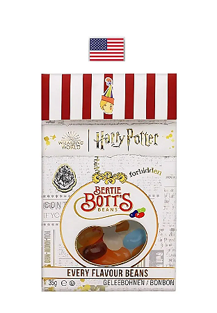 Harry Potter Jelly Belly Bertie Botts Flip 34g - Doces sortidos estilo feijão