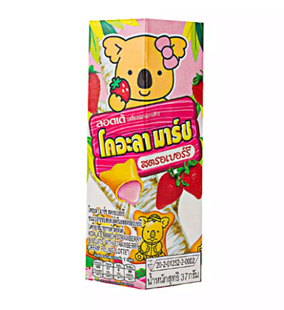 Biscoito Koala Coala Lotte Recheio Morango 37g