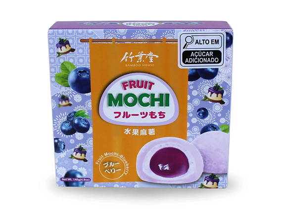 Moti Mochi Bolinho de Arroz Bamboo House Sabor Mitilo Blueberry 140G