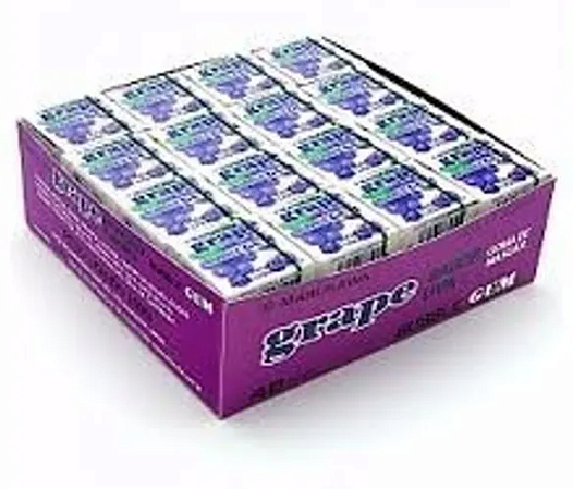 Chiclete Sabor Uva Marukawa Bubble Gum Unit