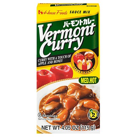 Curry Tablete Medium Medio House Vermont 115g