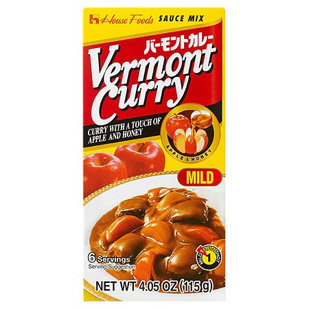 Curry Tablete Suave Mild House Vermont 115g