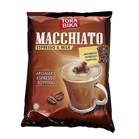 Café Coffee Expresso e Milk Macchiato Instantâneo Torabika em Pó 500g